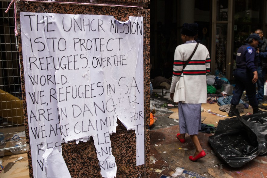 South African Police Forcefully Evict Refugees From Cape Town City